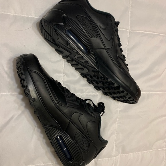 air max 90 black leather mens